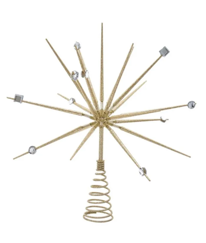 Boutique de Noël Christmas Classics*15" Gold Starburst Treetop