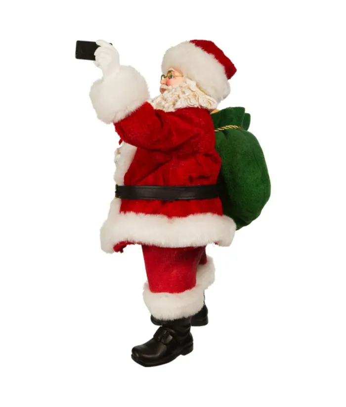 Boutique de Noël Angels & Santas*11" Santa Takin Selfie