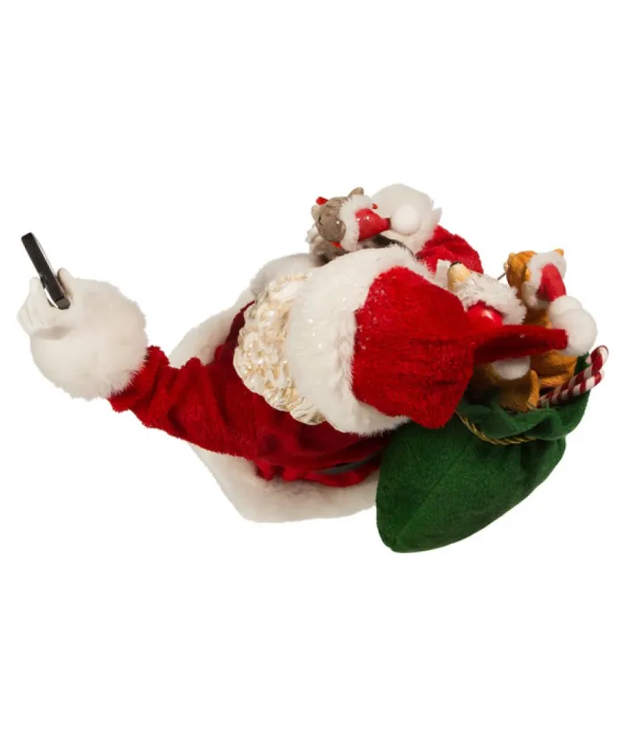 Boutique de Noël Angels & Santas*11" Santa Takin Selfie