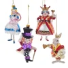 Boutique de Noël Christmas Classics*Alice In Wonderland Glass Ornament 4-Piece Set
