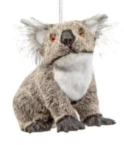 Boutique de Noël Enchanted Forest*An Australian Visitor For Your Tree, A Furry Koala Bear Ornament.