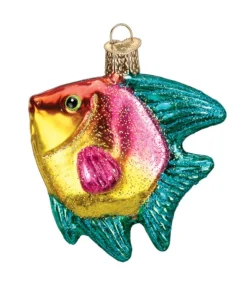 Boutique de Noël Varied Shapes*Angelfish Glass Ornament
