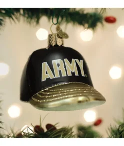 Boutique de Noël Varied Shapes*Army Baseball Cap Glass Ornament