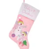 Boutique de Noël Stockings*Baby'S 1St Christmas Pink Stocking