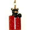 Boutique de Noël Enchanted Forest*Bear In Red Mug Ornament