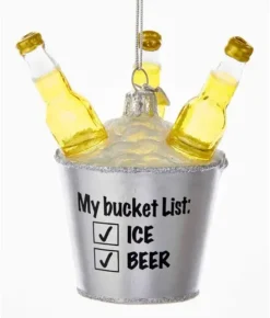 Boutique de Noël Mom'S Kitchen & Bakery*Beer Lovers Bucket List, Glass Ornament