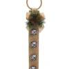 Boutique de Noël Enchanted Forest*Beige Door Hanger With Bells