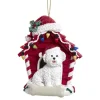 Boutique de Noël Family & Friends*Bichon Frise Ornament With Doghouse