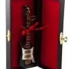 Boutique de Noël Music*Black Electric Guitar With Protective Black Case, Ornament