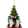 Boutique de Noël Family & Friends*Black Shih-Tzu Ornament With Chrismas Tree
