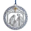 Boutique de Noël Religion*Blue And White Nativity Ornament