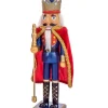 Boutique de Noël Ballet & Nutcrackers*Blue Nutcracker With Red Cape 15" Tall
