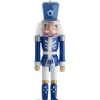 Boutique de Noël Winter Wonderland*Blue/Wht Nutcrackr Crown Ornament