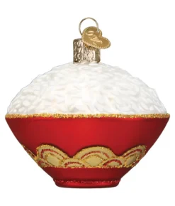 Boutique de Noël Varied Shapes*Bowl Of Rice Glass Ornamente