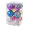 Boutique de Noël Christmas Classics*Box Of 12 Coloured Plastic Balls, 60Mm