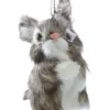 Boutique de Noël Enchanted Forest*Brown Furry Bunny Ornament