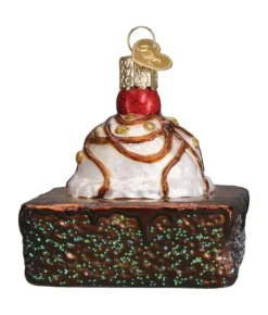Boutique de Noël Varied Shapes*Brownie Glass Ornament
