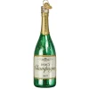 Boutique de Noël Varied Shapes*Champagne Bottle Glass Ornament