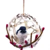Boutique de Noël Birds & Owls*Chickadee In Nest Ornament
