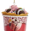 Boutique de Noël Mom'S Kitchen & Bakery*Chocolate Ice Cream Pot Foam Ornament