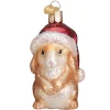 Boutique de Noël Varied Shapes*Christmas Bunny Glass Ornament