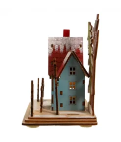 Boutique de Noël Nordic Villages*Christmas House With Santa