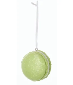 Boutique de Noël Ginger Bread & Candy Shoppe*Christmas Tree Ornament, Green Macaroon