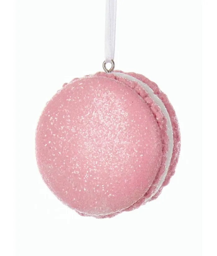 Boutique de Noël Ginger Bread & Candy Shoppe*Christmas Tree Ornament, Pink Macaroon