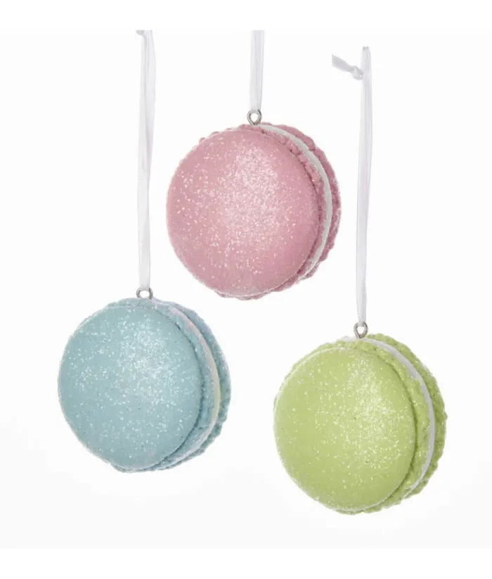 Boutique de Noël Ginger Bread & Candy Shoppe*Christmas Tree Ornament, Pink Macaroon