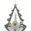 Boutique de Noël Christmas Classics*Church In Tree Arch Ornament