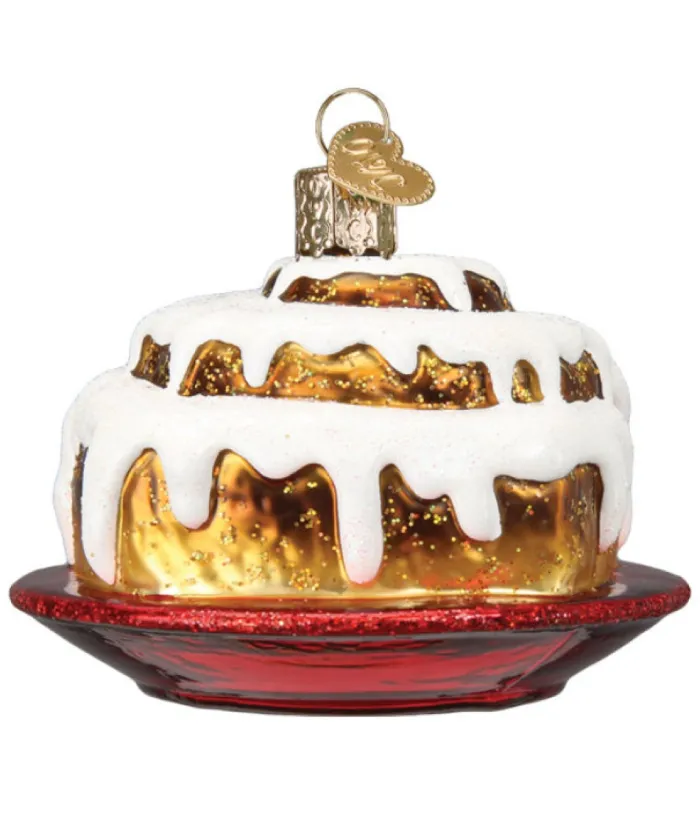 Boutique de Noël Mom'S Kitchen & Bakery*Cinnamon Roll Glass Ornament
