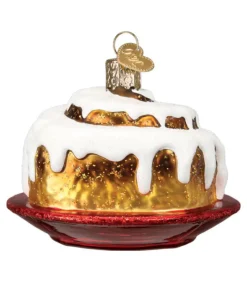 Boutique de Noël Varied Shapes*Cinnamon Roll Glass Ornament