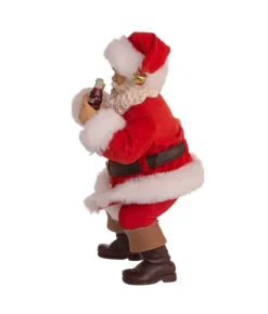 Boutique de Noël Angels & Santas*Classic Coca Cola Santa, 90Th Anniversary Special, With Dog.