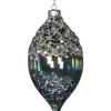 Boutique de Noël Varied Shapes*Clear Glass Finial Ornament With Rainbow Effect, 130Mm