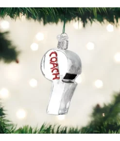 Boutique de Noël Varied Shapes*Coach'S Whistle Glass Ornament