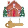 Boutique de Noël Rustic*Cottage House With Key Ornament