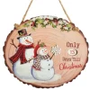 Boutique de Noël Advent*Countdown Plaque With Snowmen Ornament