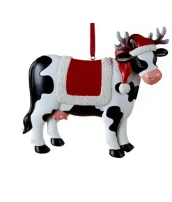 Boutique de Noël Farm House & Western*Cow Ornament