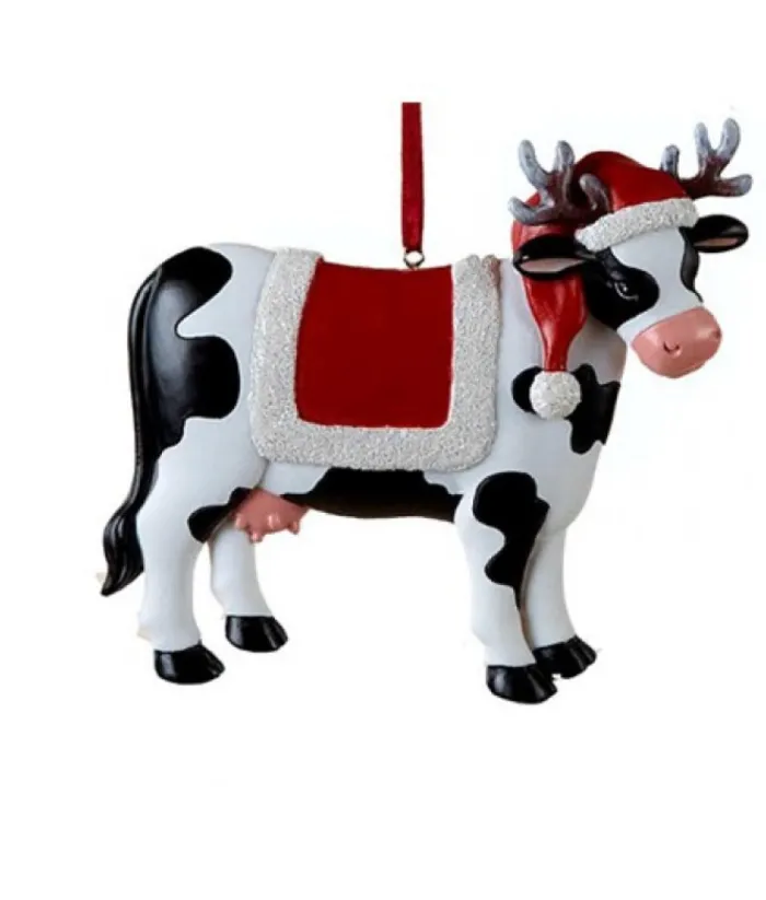 Boutique de Noël Farm House & Western*Cow Ornament