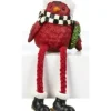 Boutique de Noël Miscellaneous*Cozy Cardinal With Checkered Scarf, Table Decoration, 4" Tall