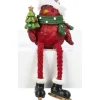 Boutique de Noël Miscellaneous*Cozy Cardinal With Green Scarf, Table Decoration, 4" Tall