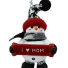Boutique de Noël Family & Friends*Cozy Snowman With Banner Message "I Love Mom" Ornament