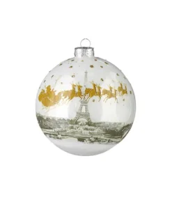 Boutique de Noël Christmas Classics*Cristmas In Paris Glass Ornament