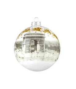Boutique de Noël Christmas Classics*Cristmas In Paris Glass Ornament