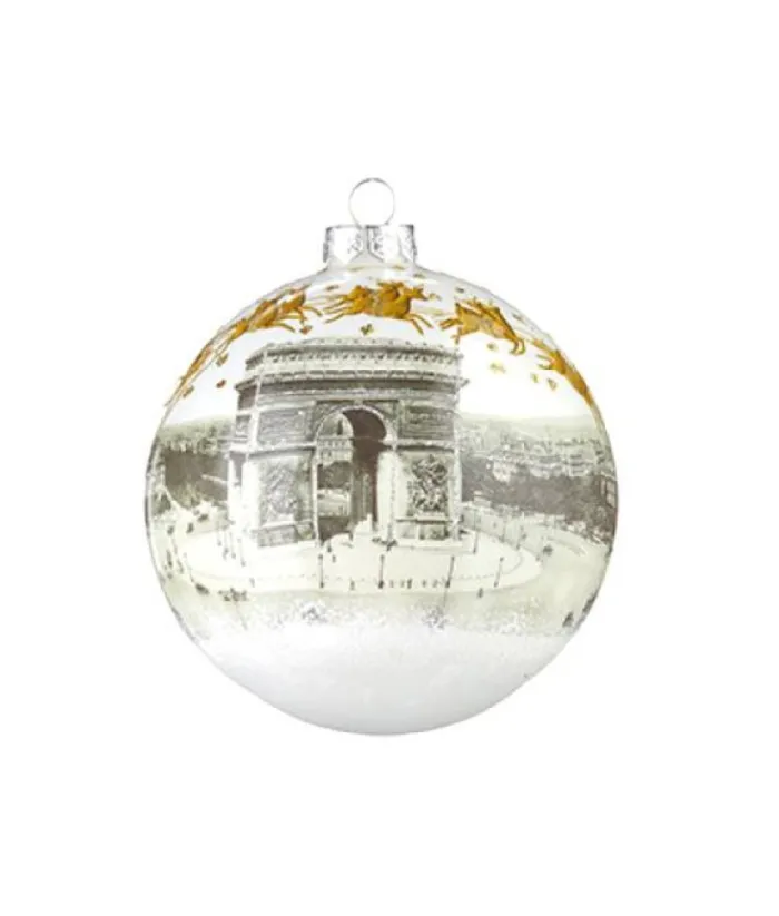 Boutique de Noël Christmas Classics*Cristmas In Paris Glass Ornament