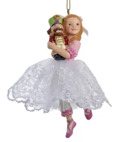 Boutique de Noël Family & Friends*Dancing Clara Ornament, In Lace Dress (5" Ornament)