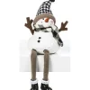 Boutique de Noël Miscellaneous*Dangling Leg Cosy Snowman, Shelf Ornament