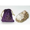 Boutique de Noël Religion*Figurine Of Infant Jesus In Manger, In Velour Gift Bag, Measures 4"