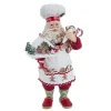 Boutique de Noël Ginger Bread & Candy Shoppe*10.5"Gingerbread Chef Santa