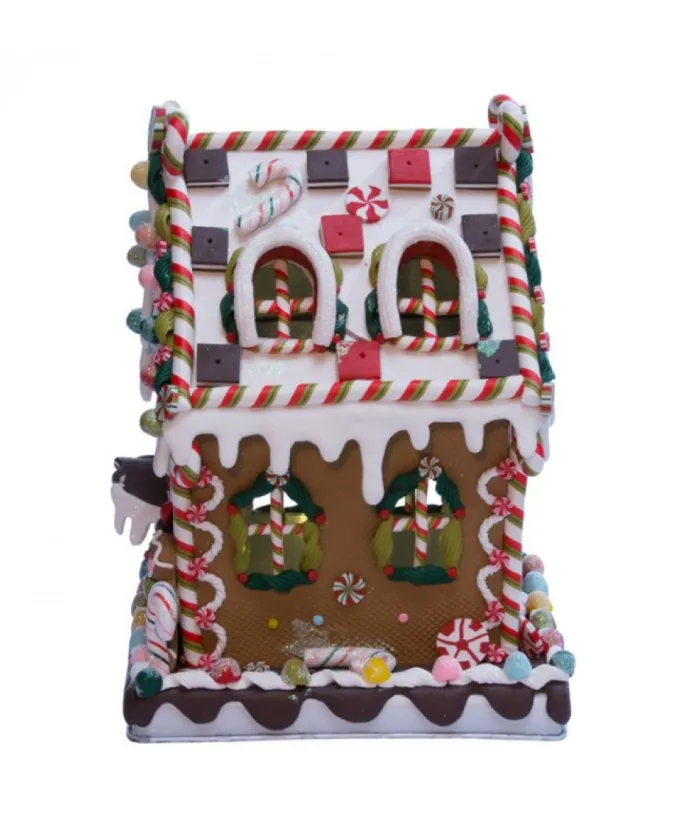 Boutique de Noël Ginger Bread Houses*Gingerbread House 8" Led